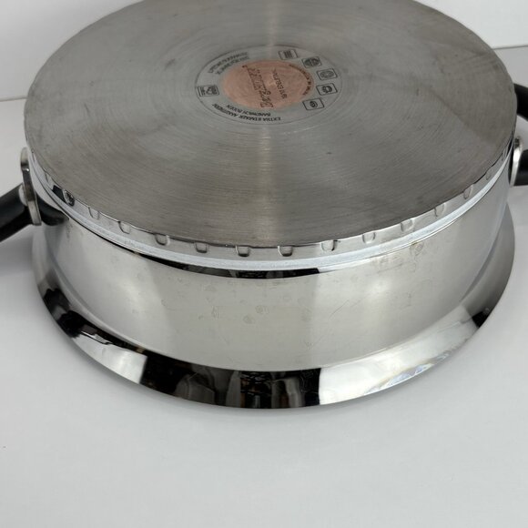 BERGHOFF Stainless Steel Copper Clad Base 10.5"x3" SKILLET Double Handle No Lid - Picture 8 of 8
